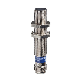 TES Electric Inductive Proximity Metal Barrel Sensor; 12mm; Embeddable; 12-24VDC; NC; 2-Wire DC; Connector - M12